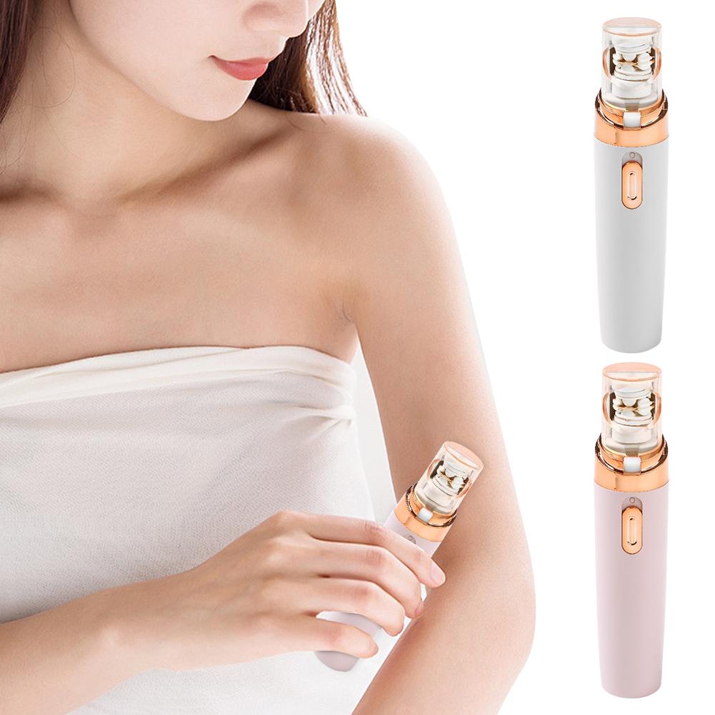 Electric Women Facial Hair Remover Rechargeable Painless Facial Hair Epilator Portable Travel Size for Face Armpit Arm Back Leg