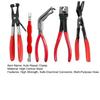 5Pcs/Set Auto Repair Clamp Electrical Connector Removal Tool High-Carbon Steel 60 Degree Angled Hose Clamp Pliers Trim Clip Remover Wire Terminal Tool