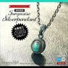 pe2081 Silver Pendant Native Antique Finish Turquoise Antique Style Pendant Top Only [2PIECES] [Brand Name] Men's