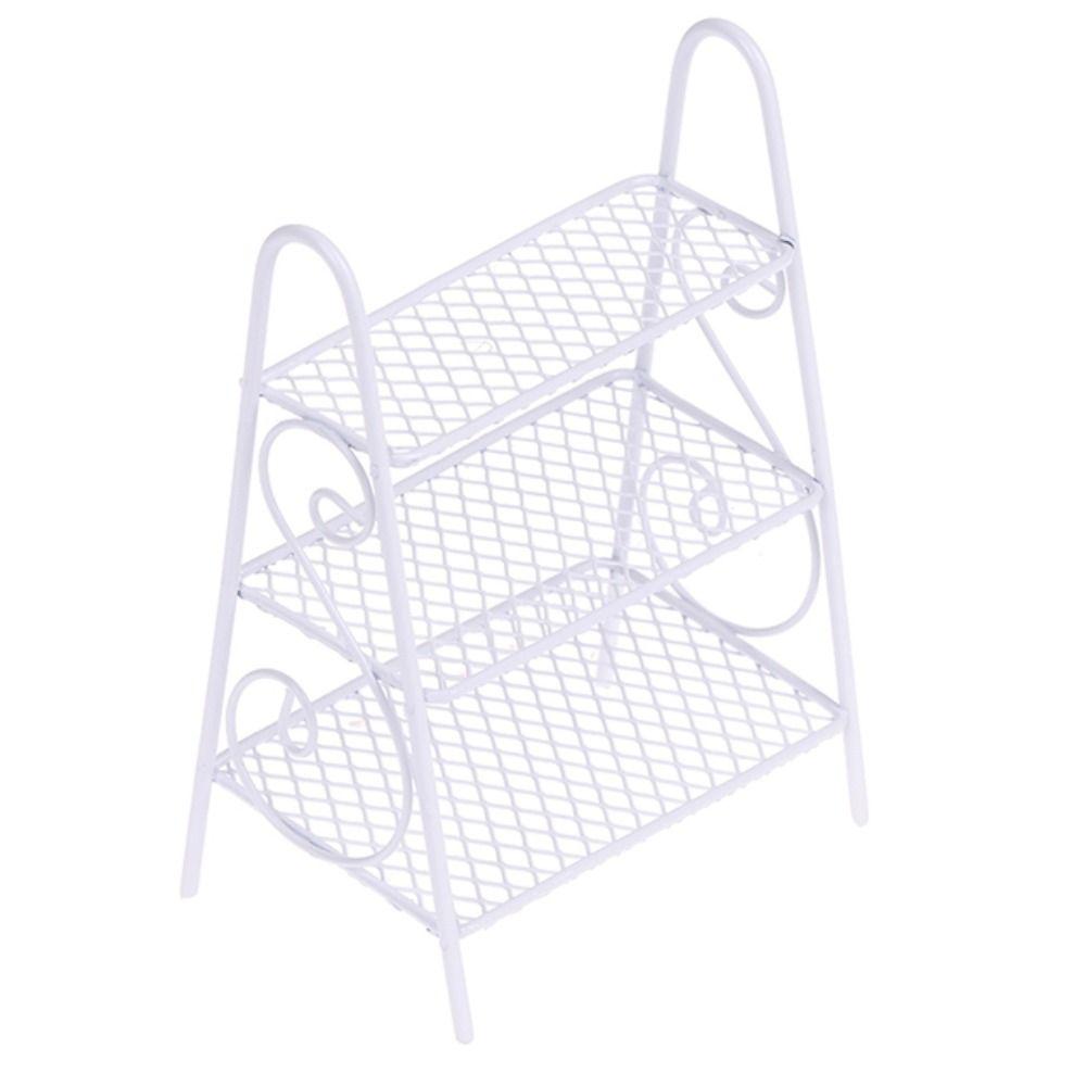 

Мікро Ландшафт Меблі Полиця для Взуття Сцена Модель Мініатюрна Залізна Стійка Ляльковий Будиночок Підставка для Квітів 4