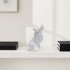 Wolf Howling Statue, 3D Printed Mini Animal Figurine, Standing Sitting Wolf Decor for Desk Shelf, Gift for Wolf Lovers