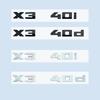 ABS Chrome Black 2.6cm M X3M40i X3M40d M40i M40d X3 NumbersABS Emblem for BMW X3 SeriesF25 G08 G45 Car Trunk Badge Logo Sticker