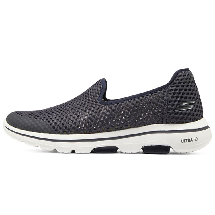 Skechers Go Walk 5 Mesh Fabric Slip-On Sports Low-Top Casual Shoes Men sneaker Navy-Blue 894132-NVY 44