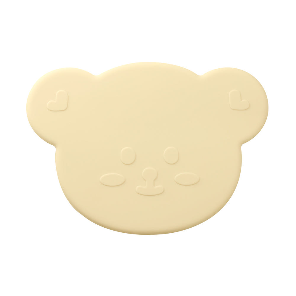 Grosmimi Premium Silicone Suction Plate - Little Dotcom Edition Vanila