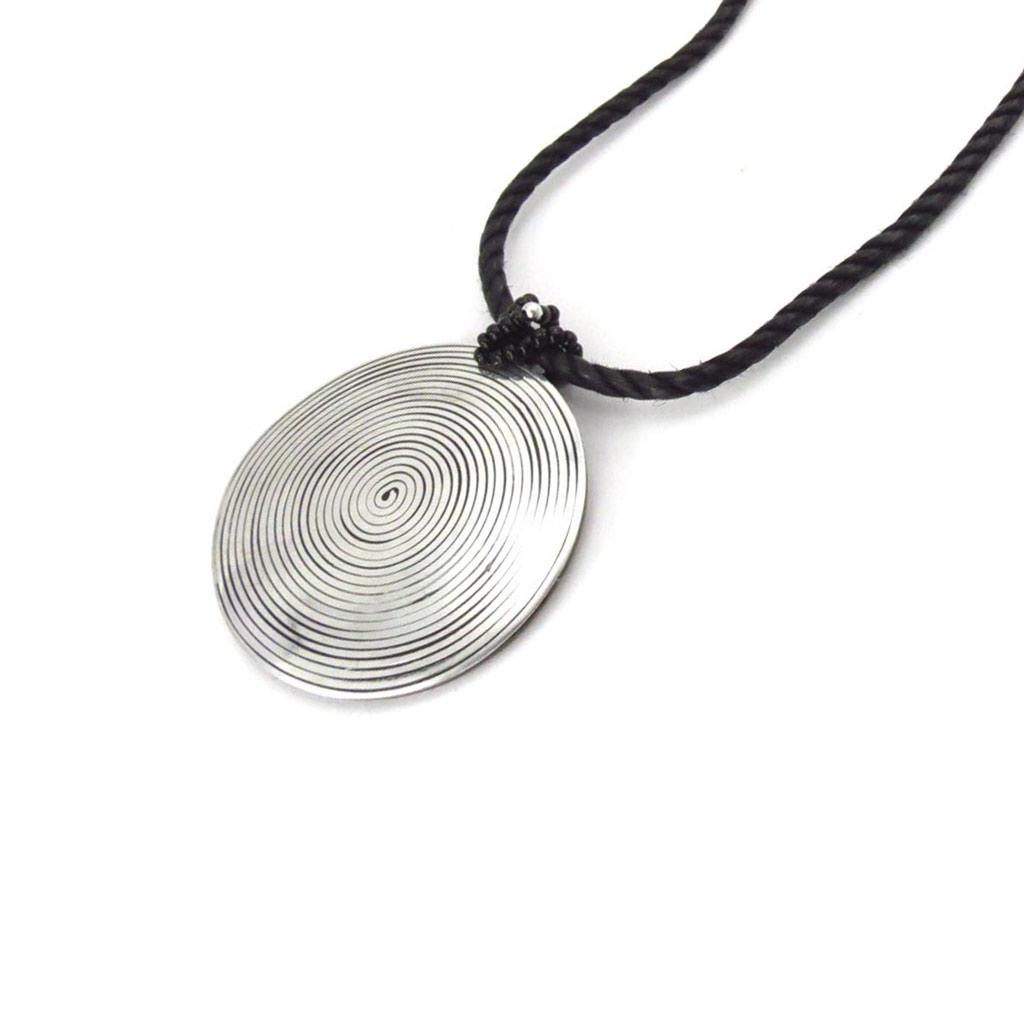 Les Trésors De Lily [J6967] - Kette 'Kilimanjaro' silberfarben schwarz