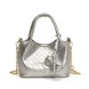 IELGY Woven Pattern Commuter Casual Large Capacity Simple Portable Shoulder Messenger Bag