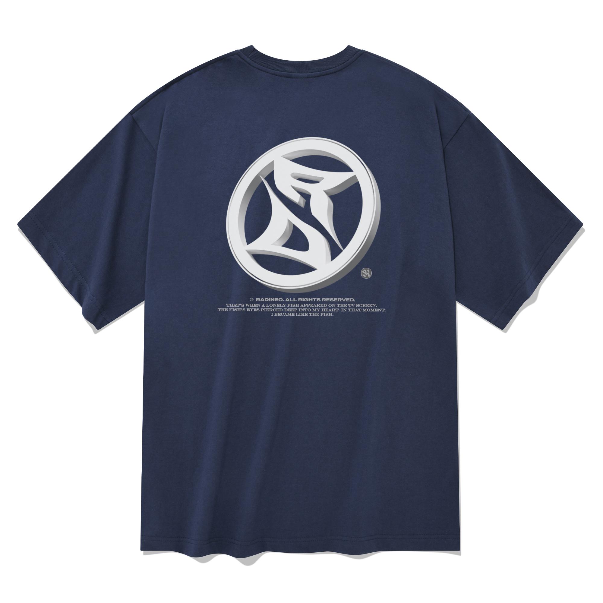 Radineo Round Logo Short Sleeve T-Shirt Navy Navy (Navy)/M