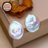 Orecchini SENIKO di Perle Barocche Grandi d'Acqua Dolce Naturali Orecchini a Perno di Perle alla Moda Per Gioielli da Festa da Donna