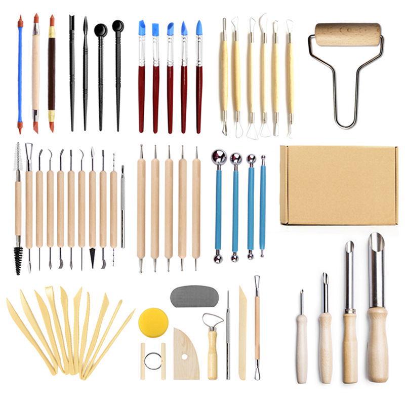 30-Piece Clay Sculpture and Carving Tool Set for Pottery and Polymer Clay