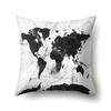 Polyester Pillow Case Automobile Decoration Home Printed Pillow Case Waist Cushion Cover Car Cushion Head Cushion Cover