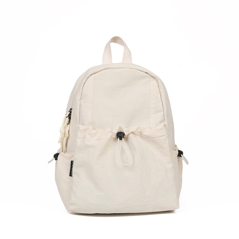 Schoolbag schoolbag ins solid color simple small backpack, high value campus lightweight junior high school student schoolbag versatile backpack