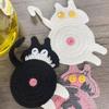 Heat Insulation Cat Butt Coast Non-slip Mug Rug Cute Knitted Cup Mat Home Supplies
