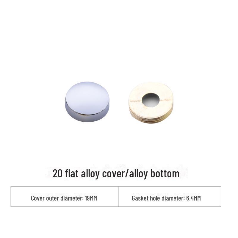 Curved Copper and Stainless Steel Decorative Mirror Nail Caps