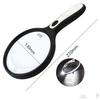 145Mm Magnifier Large Diameter Elderly Reading 4Led Magnifier Handheld Magnifier 10X