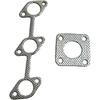 Exhaust Muffler Gasket Upstream & Downstream 16261-12350 15263-12370 Exhaust Manifold Muffler Gasket Compatible with Kubota D905 D1005 D1105 D1105T
