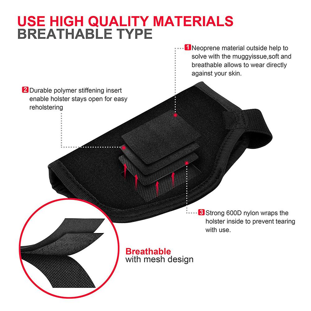 Inside Waistband Concealed Carry Holster Outdoor Concealed Carry Right Gun Holster
