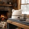 Cold Proof Plush Knit Hat Warm Cat Ear Hat Comfortable Fall Winter Skull Cap  Casual Wear