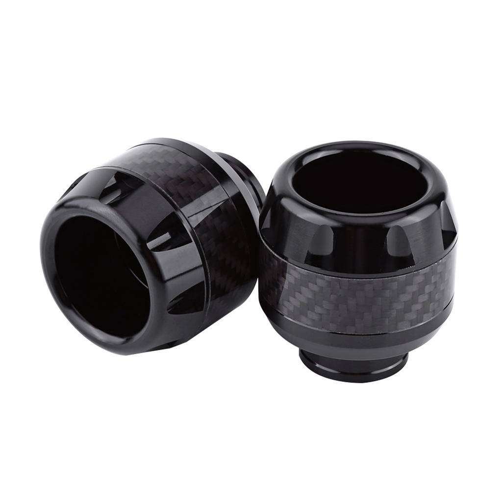 1 Pair of Carbon Motorcycle Front Fork Frame Sliders Crash
