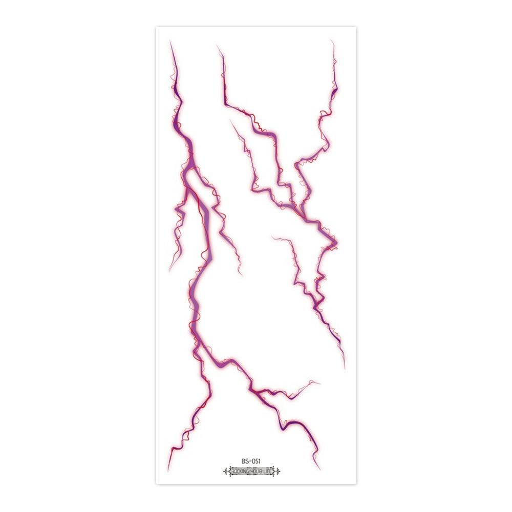 Crack Mark Temporary Tattoo Sticker Realistic Body Art Halloween Blood Vessels Tattoo Makeup