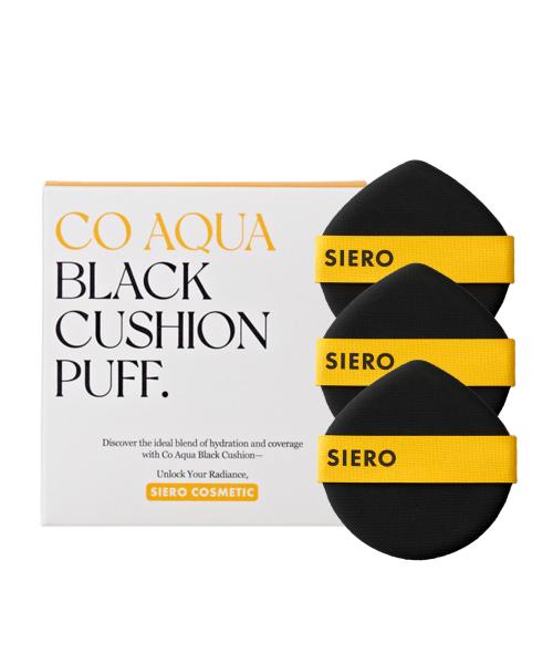 Co Aqua Black Cushion Puff (Pack of 3)