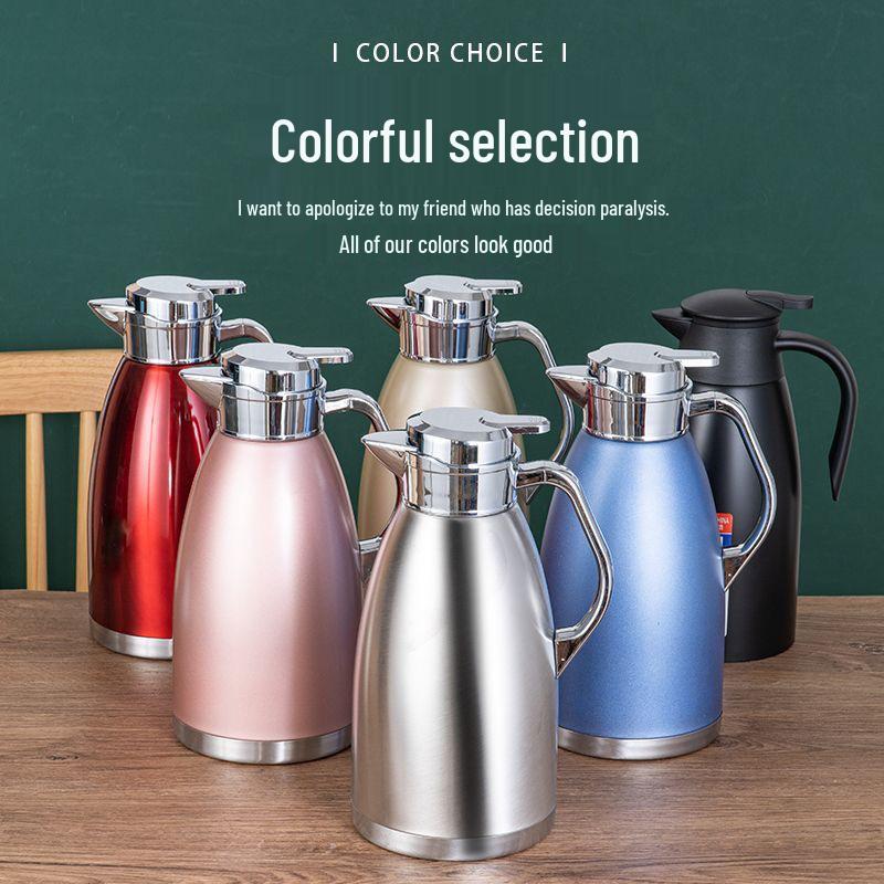 316 Stainless Steel Insulated Teapot with Large Capacity for Hot Water or Coffee