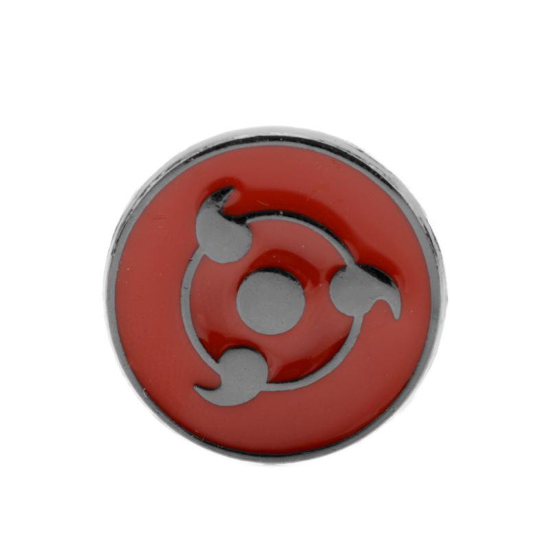 Broșă Naruto Nor Roșu cu Sharingan, Dovleac Gaara, Kunai și Dart - Accesorii de desene animate