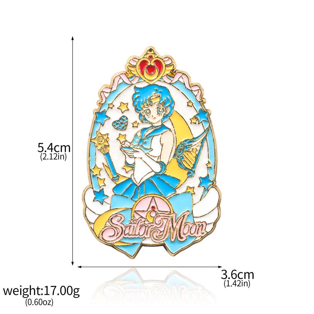 Sailor Moon Usagi Tsukino Magical Transformation Necklace Keychain Anime Pendant