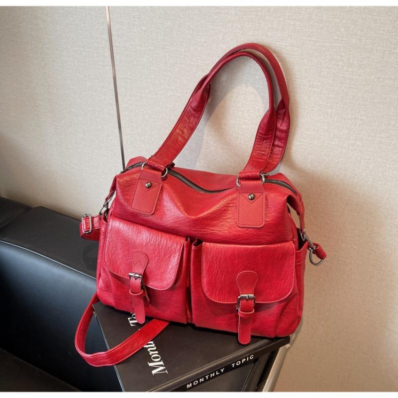 Large capacity bag women's autumn and winter new fashion shoulder handbag casual versatile messenger tote bag