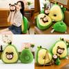 Caterpillar Detachable Avocado Plush Toy Stuffed Doll Cartoon Gift Decoration