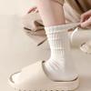 6 Pairs Of Women's Spring Mid Length Socks Boneless Snow Boots Pile Up Socks And Long Socks