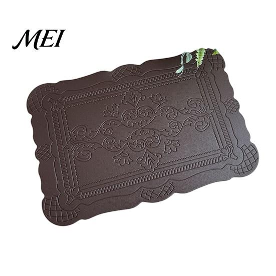 Durable Placemat Placemat, Waterproof Heat Resistant Dinner Table Mats, Non-Slip Embossed Decorative Kitchen for Dining Proof Mat