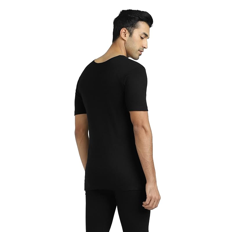 XYXX Men's Alpine Cotton Rich Thermal Set (M; Black)
