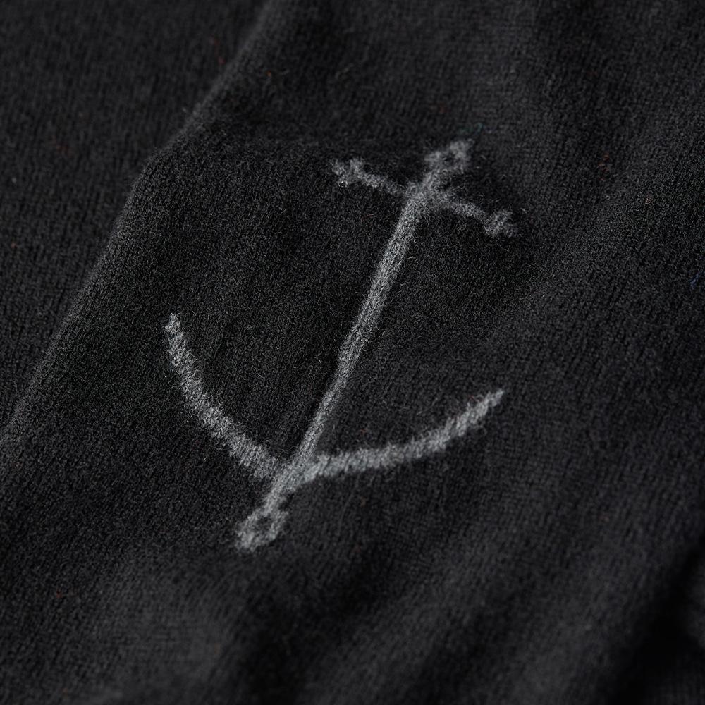 Geonjiulleunseu Super Fine Merino Wool Turtleneck Knit - Black