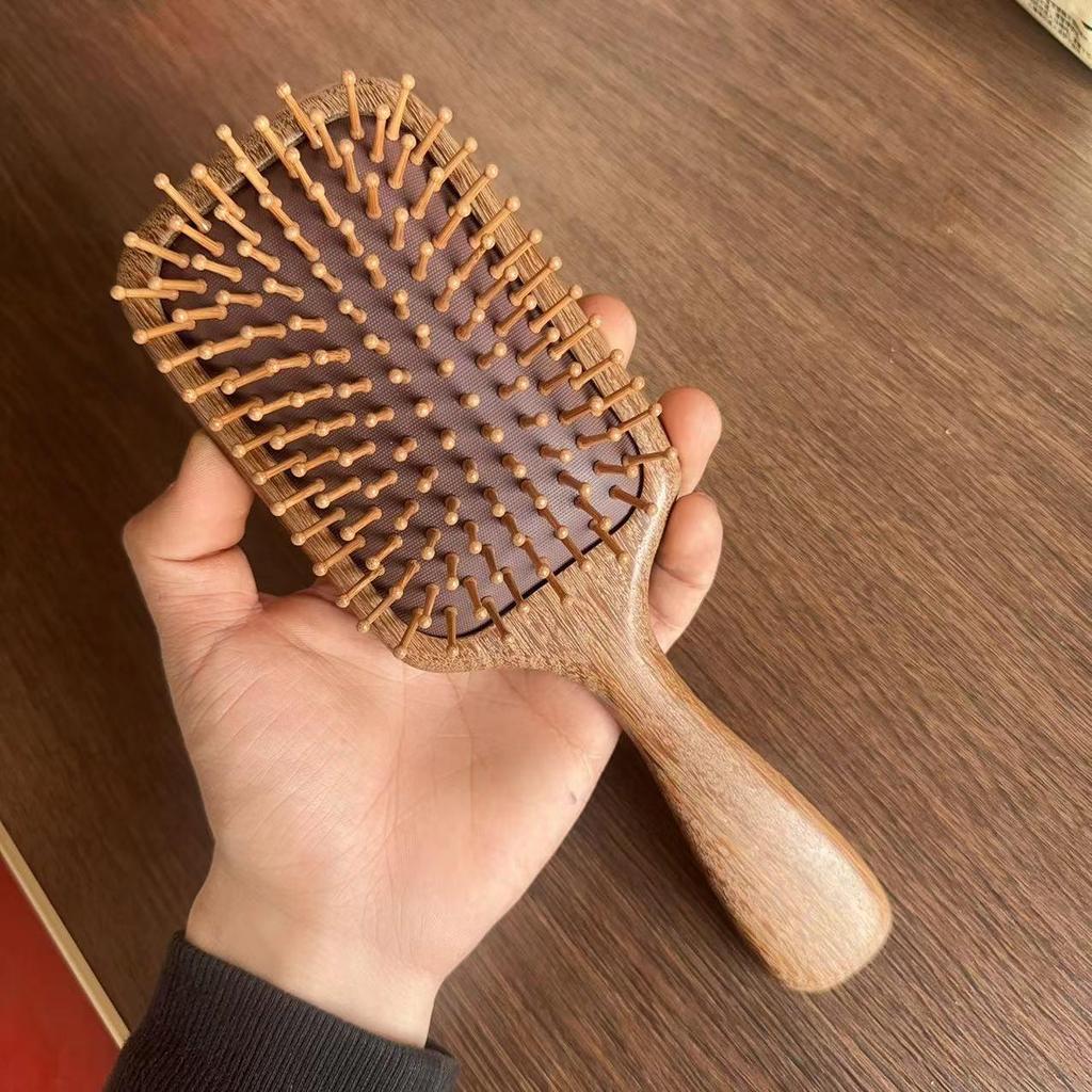 Dragon & Phoenix Sandalwood Air Cushion Comb - Extra Large Massage Comb for Smooth Hair & Scalp Therapy