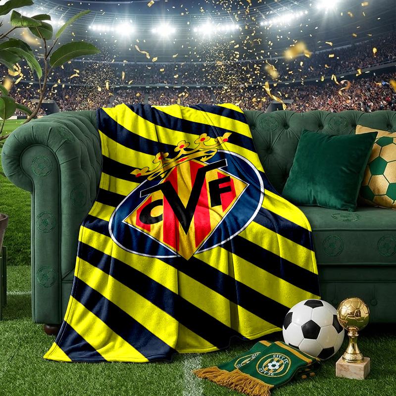 Villar-real Football Club Blanket Lightweight Ideal Bedding Blanket Perfect for Travel, Camping, Living Rooms, Offices, Sofas, Fan Christmas gift