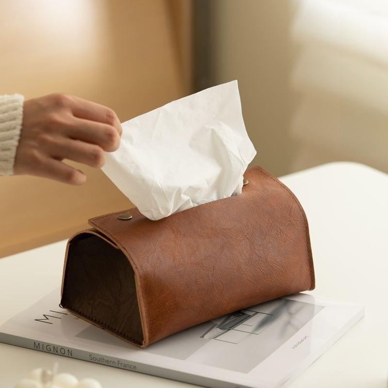 Pu Leather Tissue Box For Living Room With Multi Use Features For Home Decor