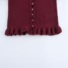 Autumn Women's Casual Long Sleeve Layered Knit Cardigan Sweater
