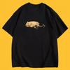 Funny Hamster Weightlifting Meme TShirt Gym Humor Graphic Tee Summer Short Sleeve Casual Streetwear Trendy Fashion Unisex Top