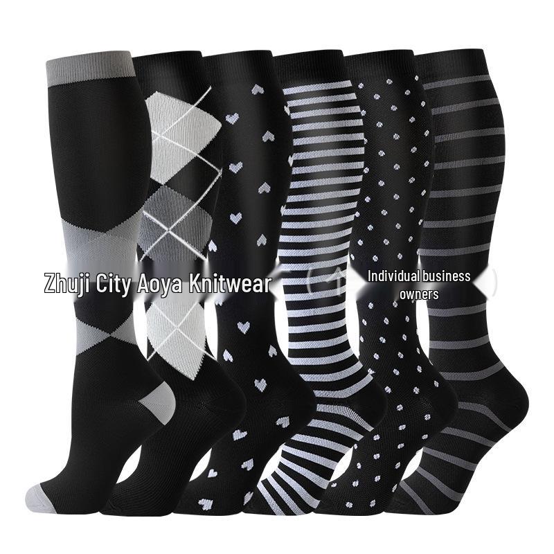 Cross-border Over-the-Knee Compression Yoga & Sport Socks Set
