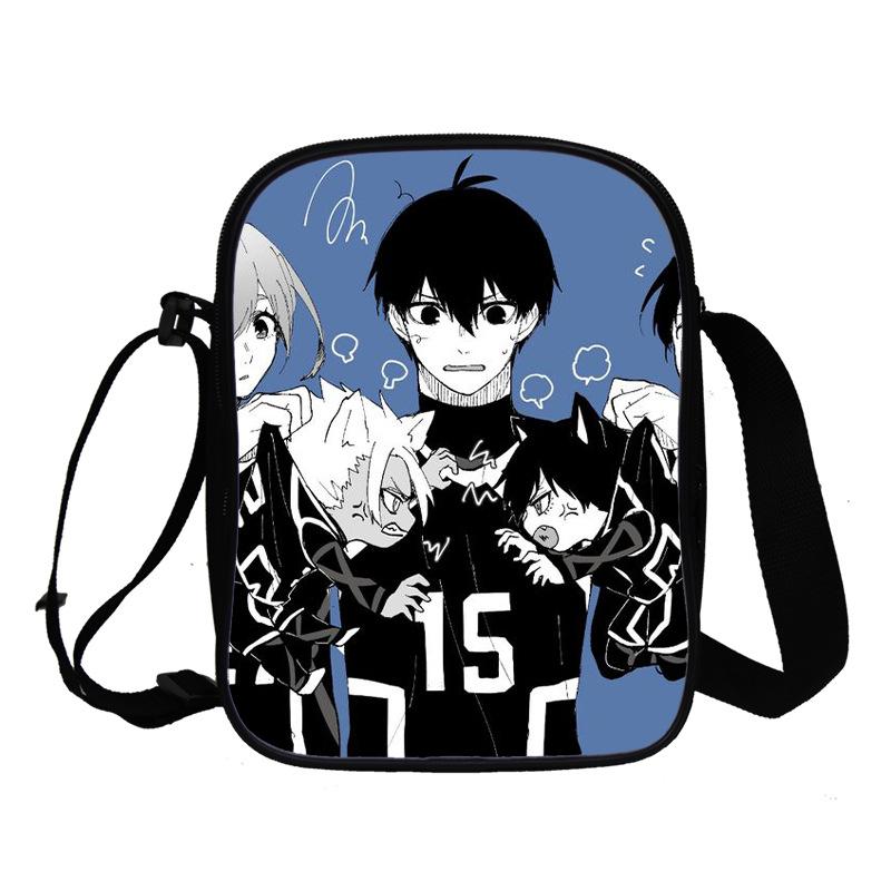 Neue Blaue Gefängnis Animation Peripherie 3D Vollfarbdruck Tragbare Umhängetasche Teenager Crossbody Tasche