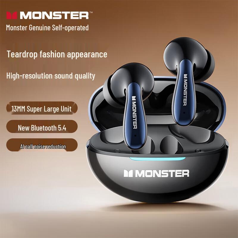 

Monster MQT36 True Wireless Bluetooth 5.4 Earbuds