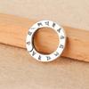 Tingxiang S925 Silver Pearl Necklace Retro Six-Character Mantra Spring Clasp Connector