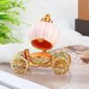 Home Decoration Enamel Diamond Inlaid Pumpkin Carriage Jewelry Box Fairy Tales Prop Decorations