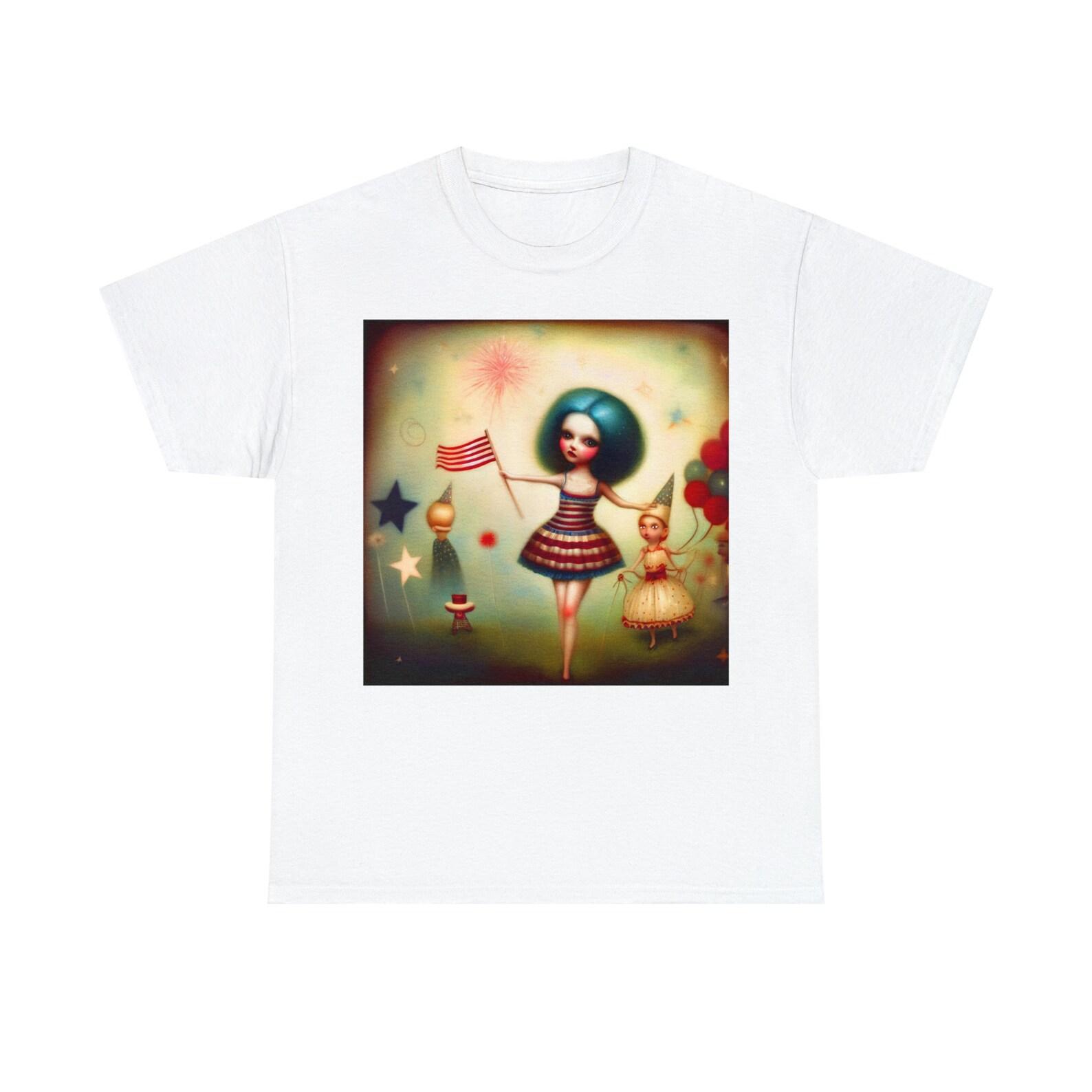 4th Of July Flag Surrealist Tee 110