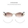 Frameless Polygonal Cycling Sunglasses UV Protection UV Resistant Cycling Glass  Outdoor