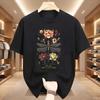 Vintage Summer Dragonfly TShirt Unisex Boho Floral Cottagecore Botanical Print T Shirts Casual Round Neck Cotton Short Sleeve Tops