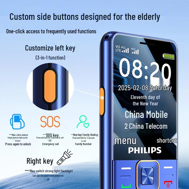 Philips E568A 4G Feature Phone (CN version)