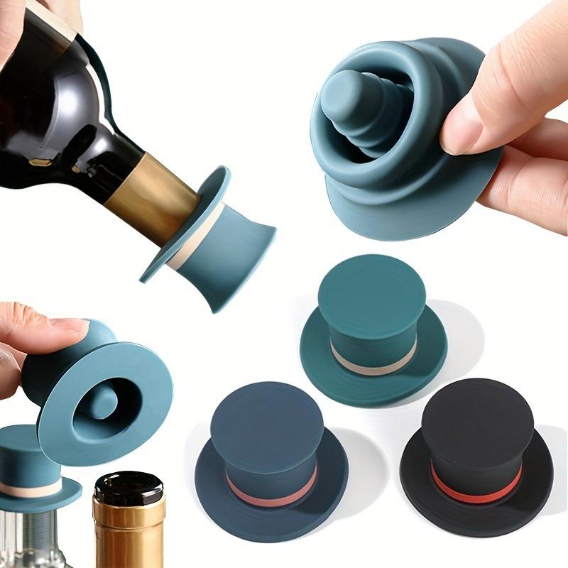 1PC Magic Cap Bottle Cork Wine Cork Sealed Dustproof Wine Bottle Cork Champagne Cork Fresh Sealed Soft Silicone Cork Wine Bottle Cap