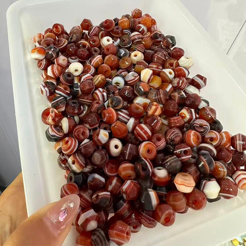 Hand-Carved High Oil Coating Red Agate Chalcedony Beads 10×11mm for DIY Jewelry