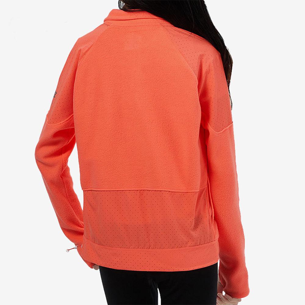 Nike Fleece-Lined Half-Zip Training Sweatshirt Women Tops Orange CZ9147-854